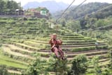 Ketika Bupati dan Wabup "Terbang" Melewati Terasering Sendangcoyo