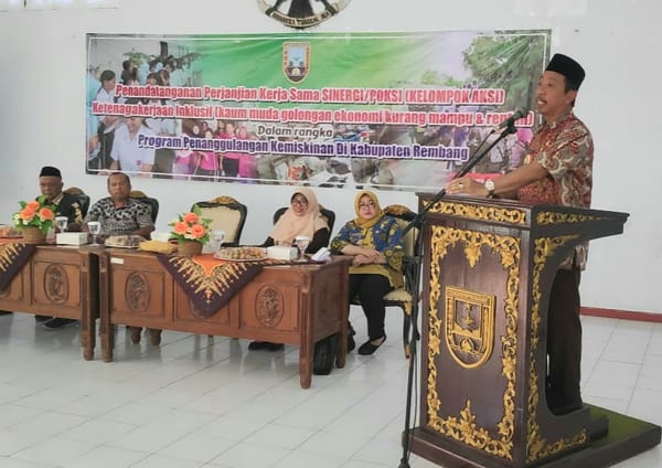 Pemkab Rembang Kerjasama dengan Sinergi Tuntaskan Kemiskinan