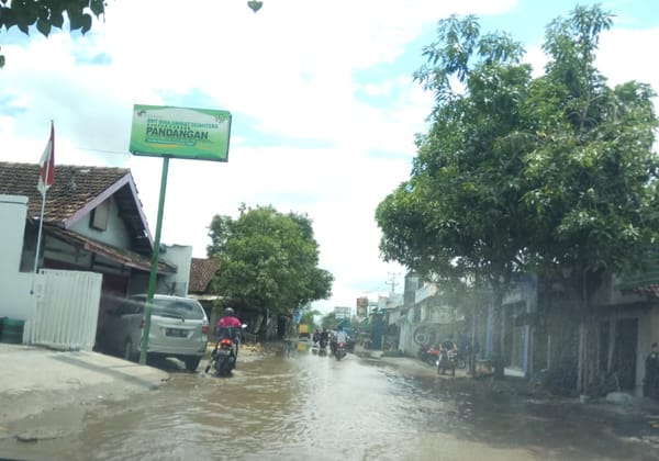 Masalah Genangan Air di Pertigaan Pandangan Tuntas Tahun Ini