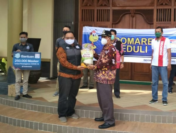 GTPP Covid-19 Terima Bantuan dari Indomaret Untuk Disalurkan ke Warga