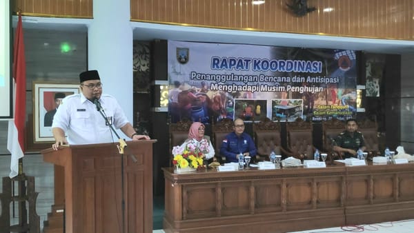 Jelang Musim Penghujan, Lima Kecamatan Diminta Siaga