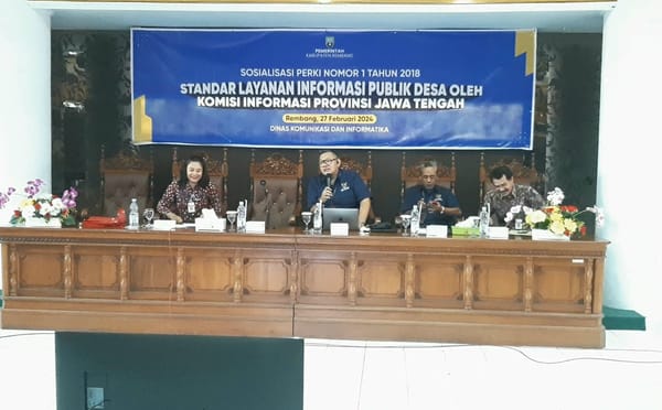 Pemkab Rembang Dorong Desa Berikan Layanan Keterbukaan Informasi Terbaik