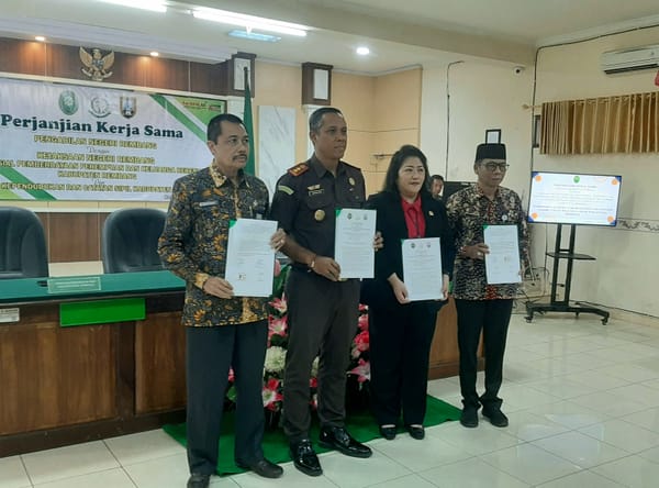 Pemkab Rembang Jalin Kerjasama dengan Pengadilan Negeri dan Kejaksaan Tentang Pelayanan Hukum Disabilitas