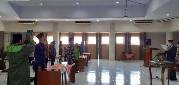 BPD 4 Desa Dilantik, Bupati Dorong Segera Bahas APBDes
