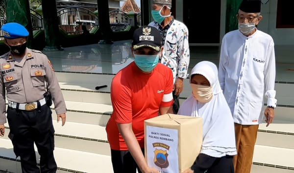 Wabup Rembang Kunjungi Desa Purworejo sebagai Kampung Siaga Covid -19.