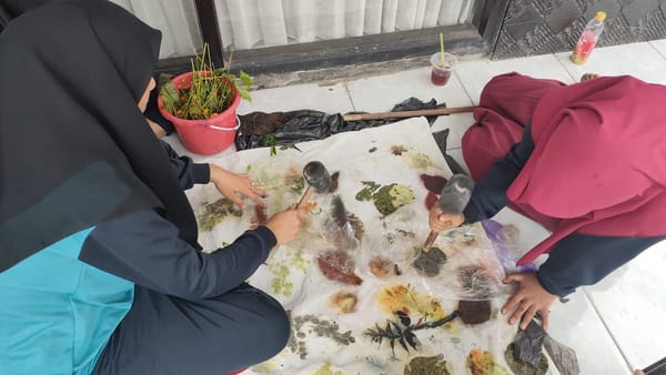 SMKN 1 Sedan Kembangkan Ecoprint dan Shibori