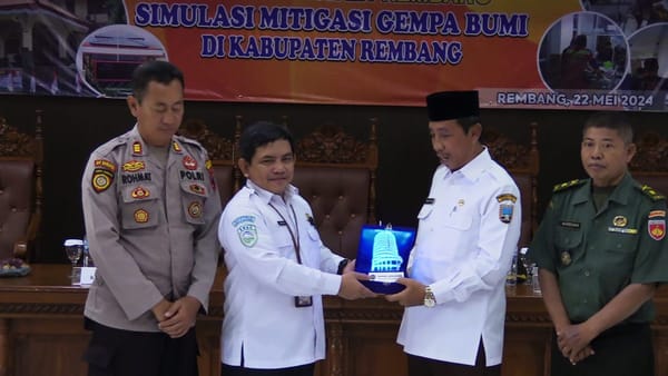 Rawan Gempa, Pemkab Rembang Gandeng BMKG Gelar Mitigasi dan Simulasi Bencana