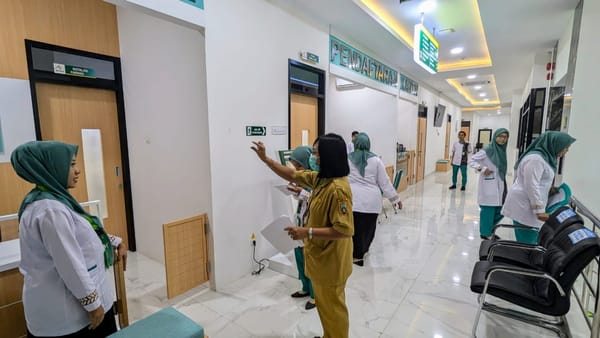 Jelang Peresmian, Dinas Kesehatan Rembang Lakukan Visitasi Klinik Pratama Ibnu Cholil